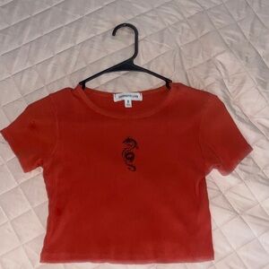Cherry Love Kids Orange Dragon T-Shirt